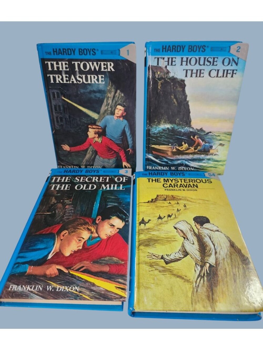 Hardy Boys Book Bundle (4) Franklin W. Dixon 1, 2, 3, 54 Vintage Hardcovers